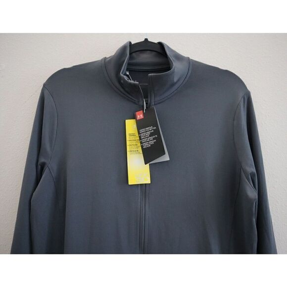 Under Armour UW1276 Women's Sz L Gray Zinger Tulip Full Zip UPF 30 Jacket - Picture 3 of 8